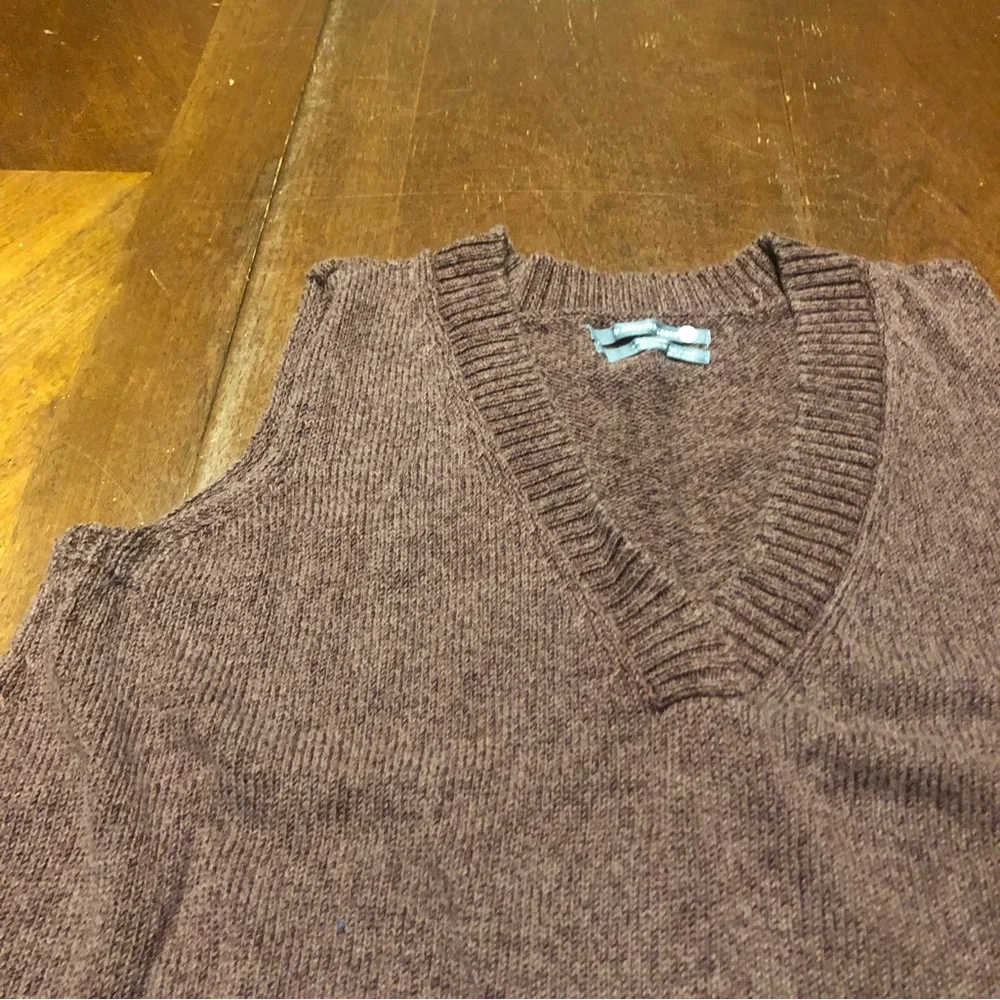 ANTHROPOLGIE Camila v neck sweater tank P15 - Picture 5 of 7